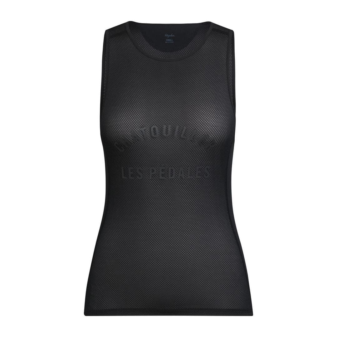 RAPHA women mesh base layer sleeveless - Black Default Velodrom Barcelona 