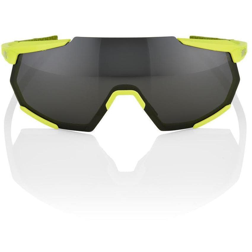 RIDE 100% Eyewear Racetrap Soft Tact Banana Black Mirror Lens Default 100% 