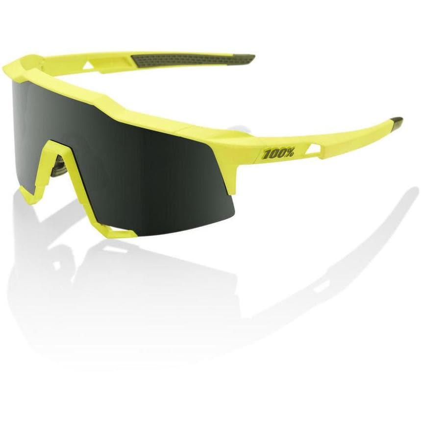 RIDE 100% Eyewear Speedcraft Soft Tact Banana Grey Green Lens Default 100% 