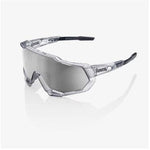 RIDE 100% Eyewear Speedtrap Matte Translucent Crystal Grey-HiPER Silver Mirror Lens Default 100% 