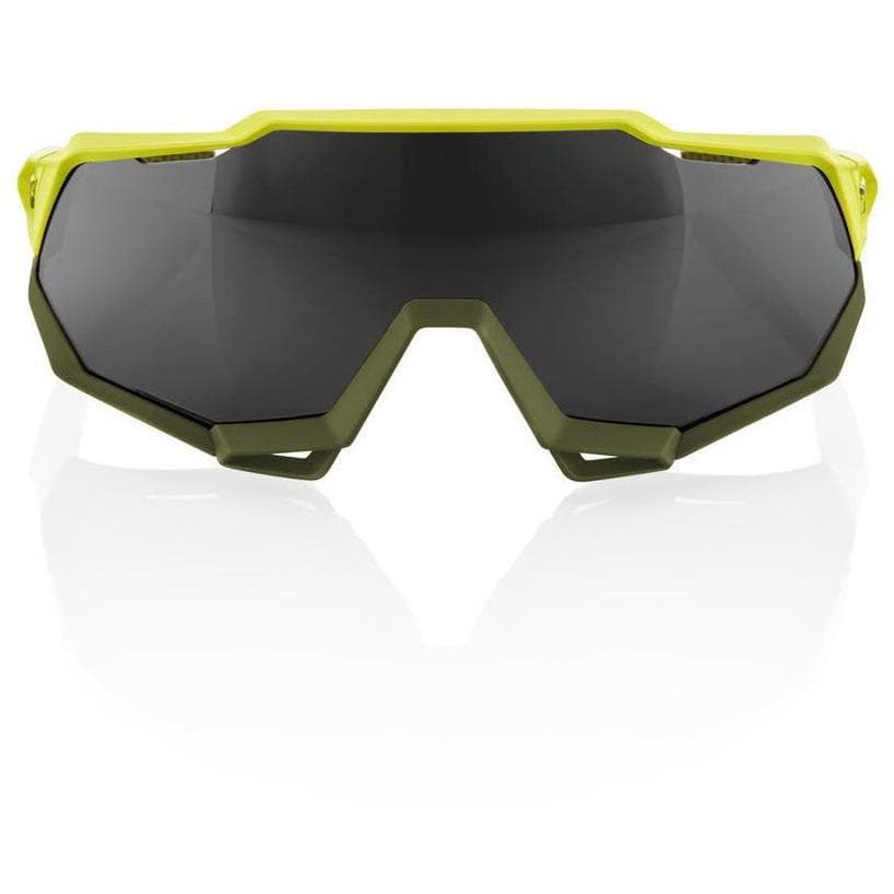 RIDE 100% Eyewear Speedtrap Soft Tact Banana Black Mirror Lens Default 100% 