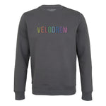 VELODROM Emboss Sweatshirt - Anthracite Rainbow