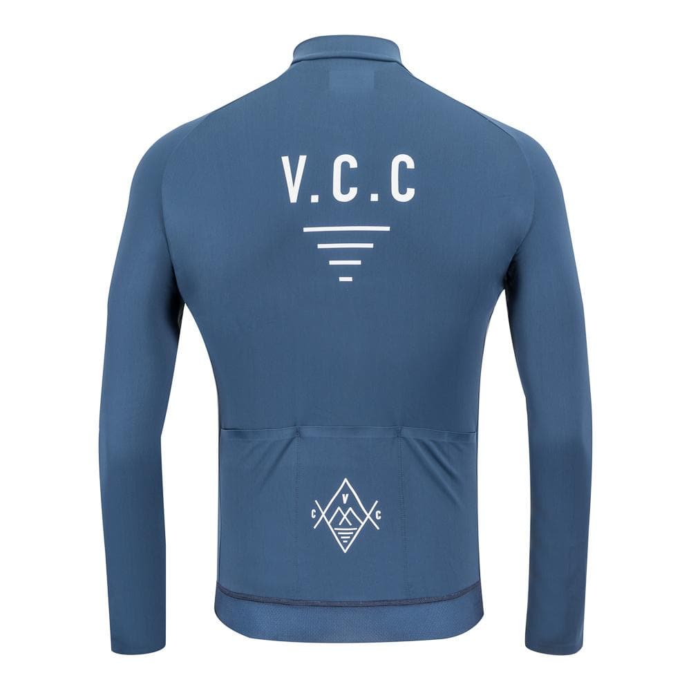 VELODROM Cycling Coterie Long Sleeve Thermal Jersey - Deep Blue Default Velodrom Barcelona 