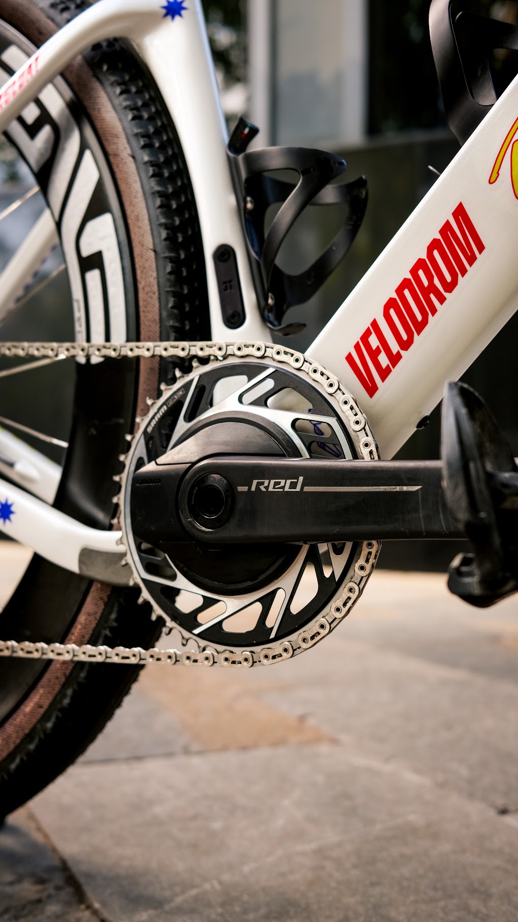 SRAM RED XPLR — detalle del montaje de la bicicleta